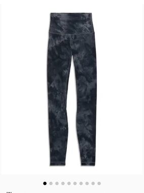 lululemon athletica Black Tie-Dye High-Rise Leggings